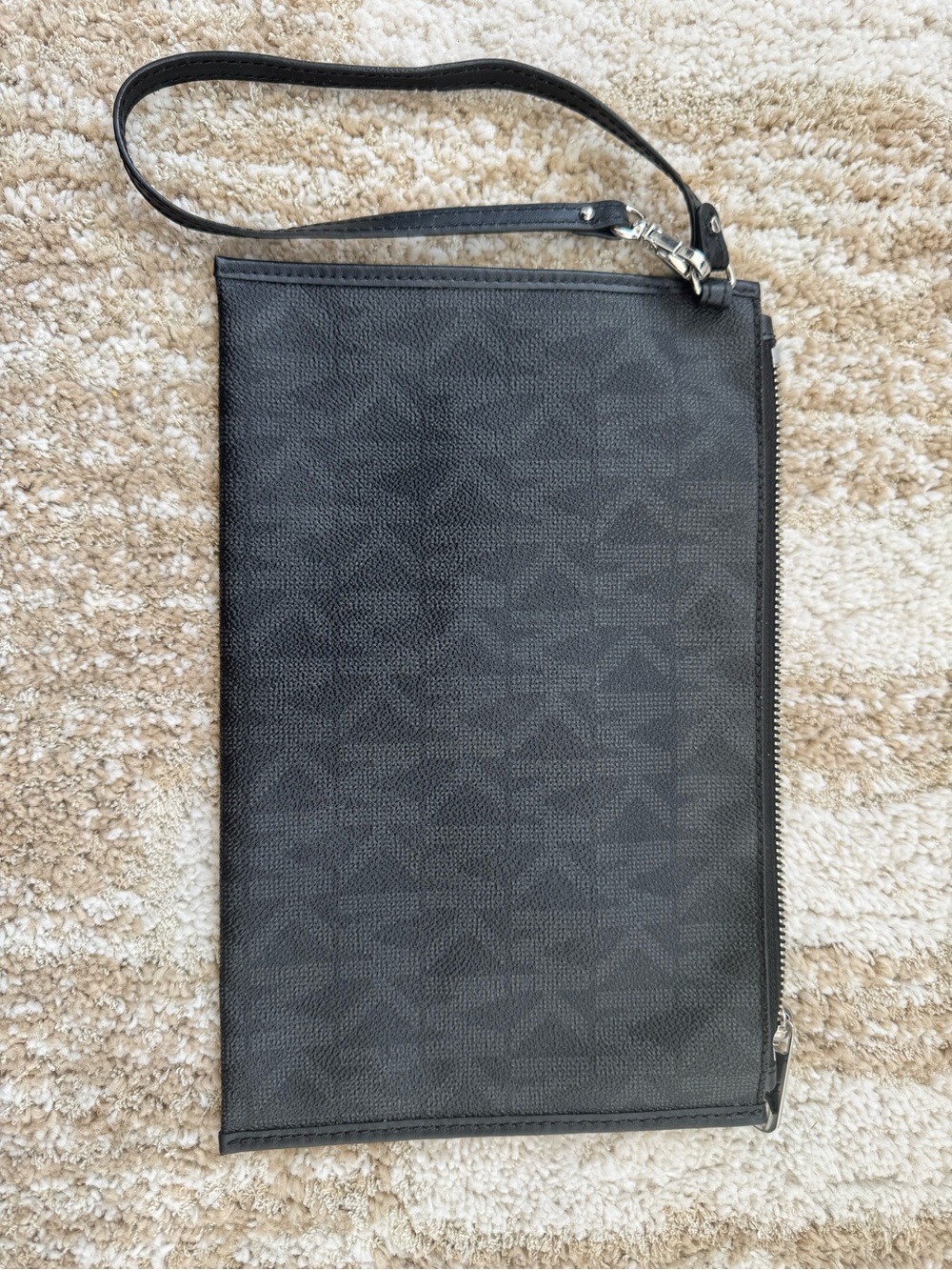 Michael Kors Black Logo Wristlet Clutch